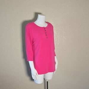 Fuchsia Long Sleeve Women's Top